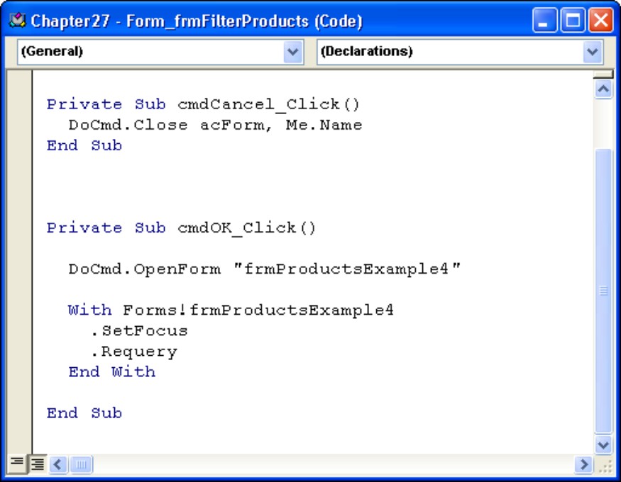 Creating a dialog box that opens a form